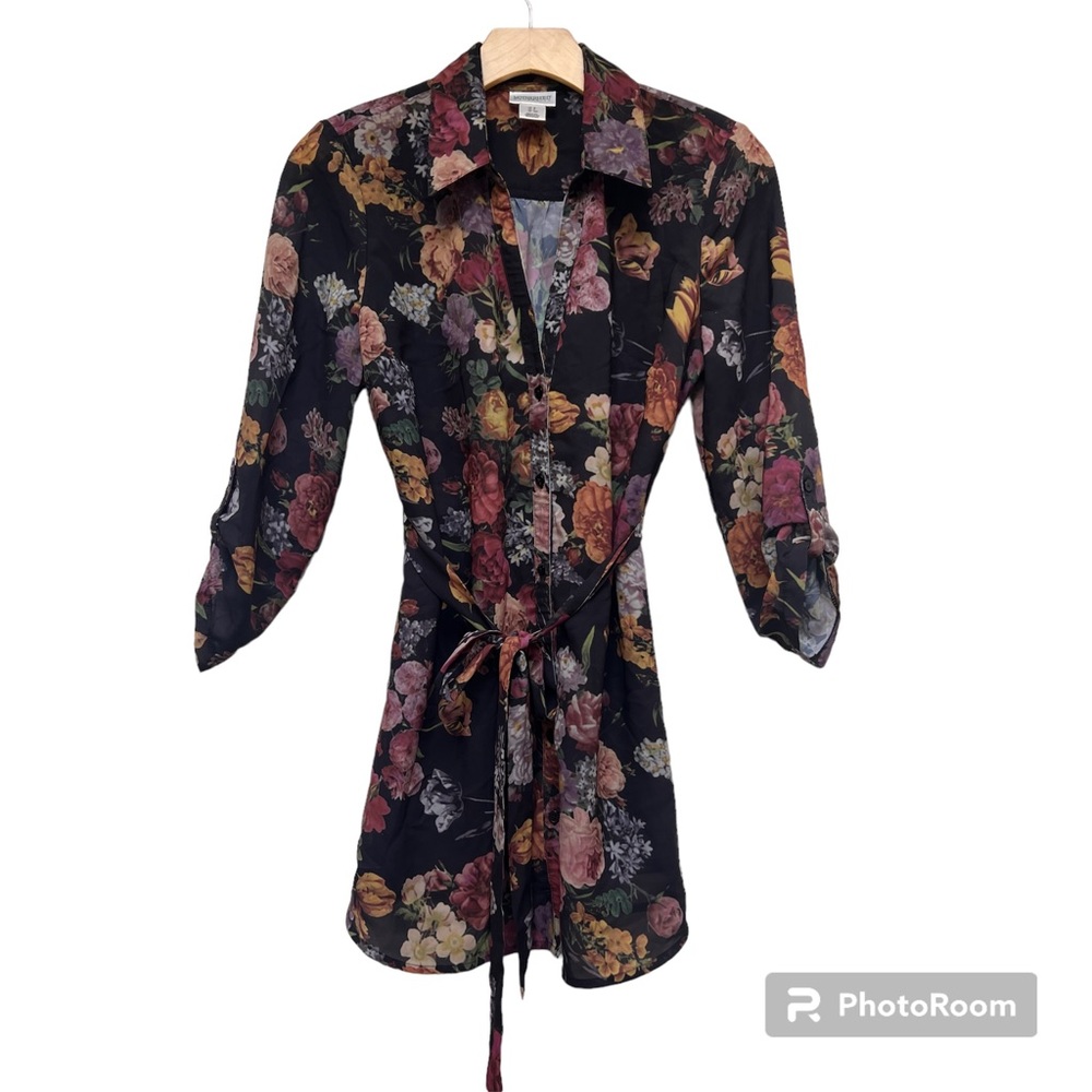 💗Host Pick💗Motherhood Maternity Black Floral Button Down Top